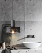 Lámpara Colgante de Concreto Urbana | Lámpara Colgante LED Industrial