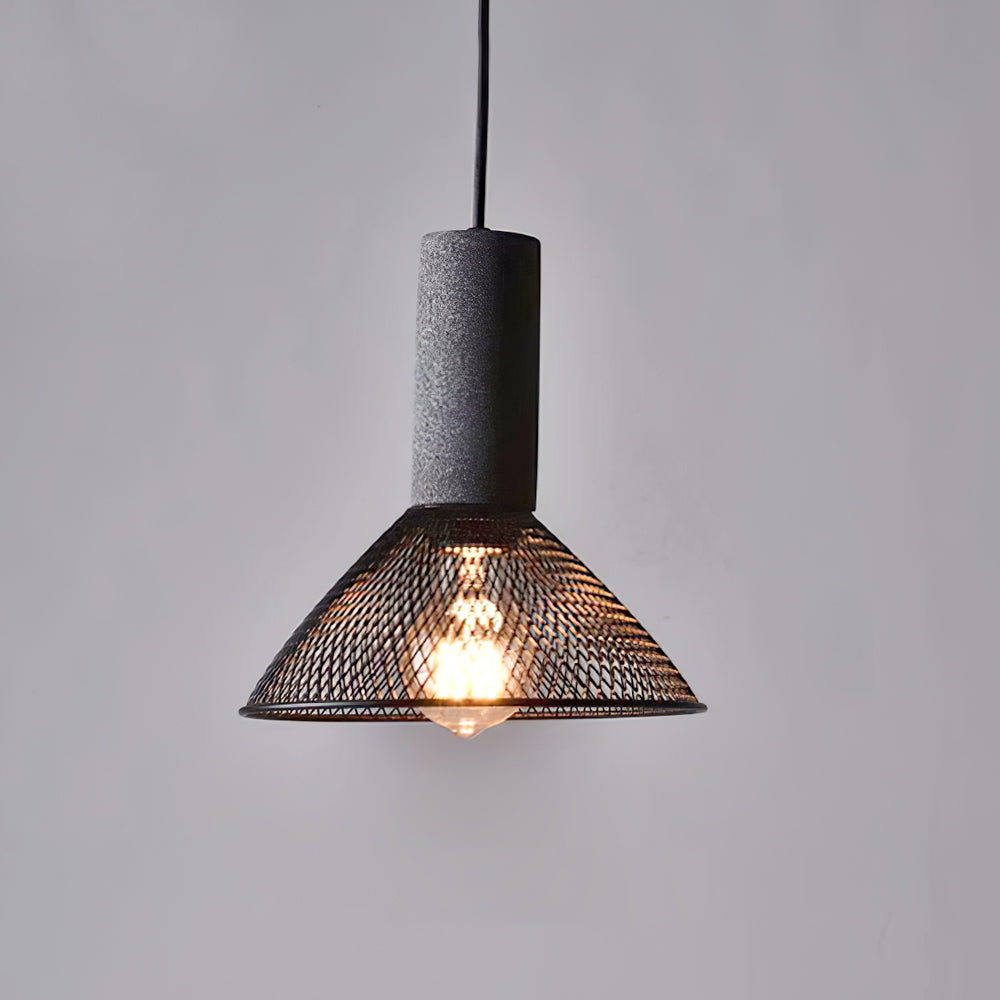 Lámpara Colgante de Concreto Urbana | Lámpara Colgante LED Industrial