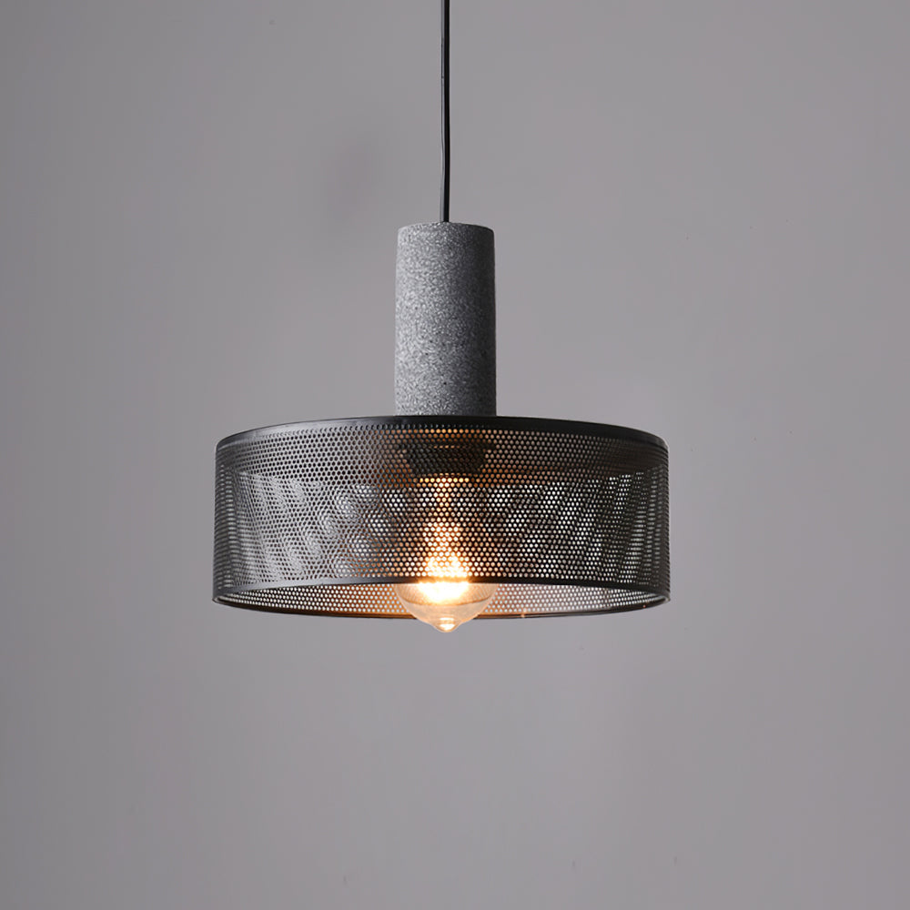 Lámpara Colgante de Concreto Urbana | Lámpara Colgante LED Industrial