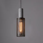 Lámpara Colgante de Concreto Urbana | Lámpara Colgante LED Industrial