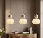 Lámpara Colgante Nórdica Macaron LED — Luz de Techo Minimalista para Dormitorio, Salón, Cocina y Comedor