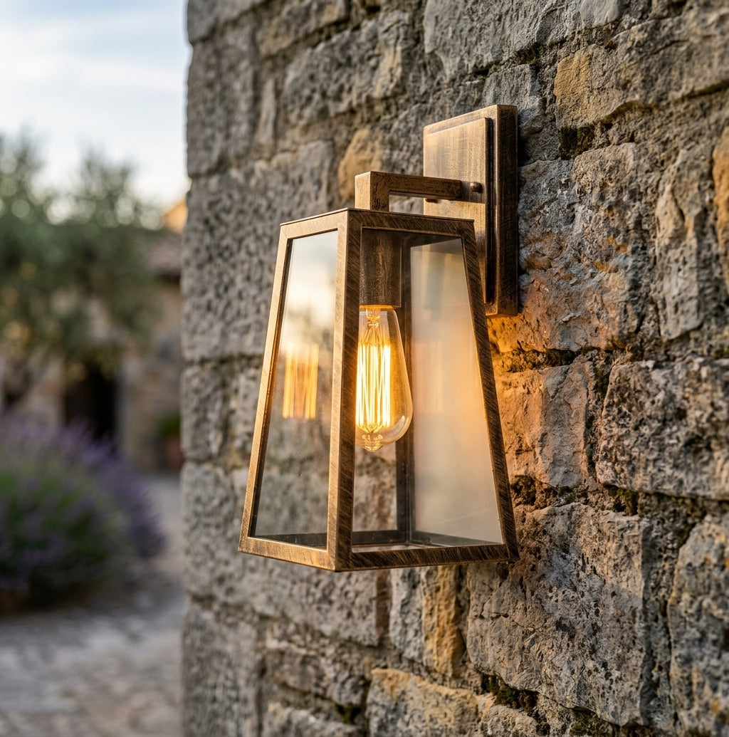 Lámpara de Pared Industrial Nórdica Americana — Aplique de Aluminio E27 para Restaurante, Bar, Porche y Exterior