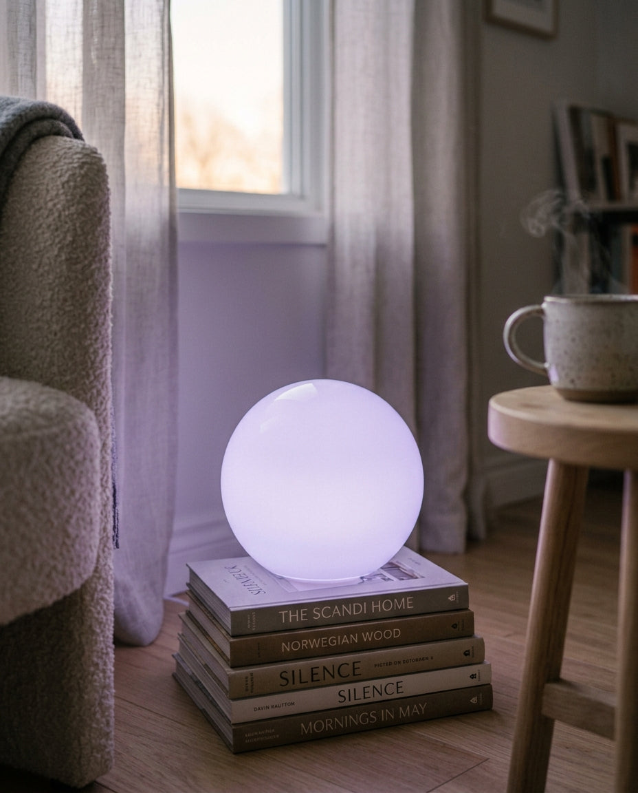 Esfera LED Ambiental GlowaSphere RGB — Luz de Atmósfera Regulable