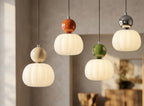 Lámpara Colgante Nórdica Macaron LED — Luz de Techo Minimalista para Dormitorio, Salón, Cocina y Comedor
