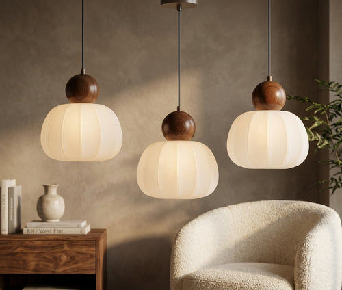 Lámpara Colgante Nórdica Macaron LED — Luz de Techo Minimalista para Dormitorio, Salón, Cocina y Comedor