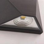 Lámpara de Pared LED Negra Moderna Aluminio