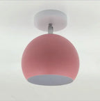 Lámpara de Techo Macaron Nórdica | Lámpara Redonda Moderna de Aluminio