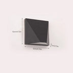Lámpara de Pared LED Negra Moderna Aluminio