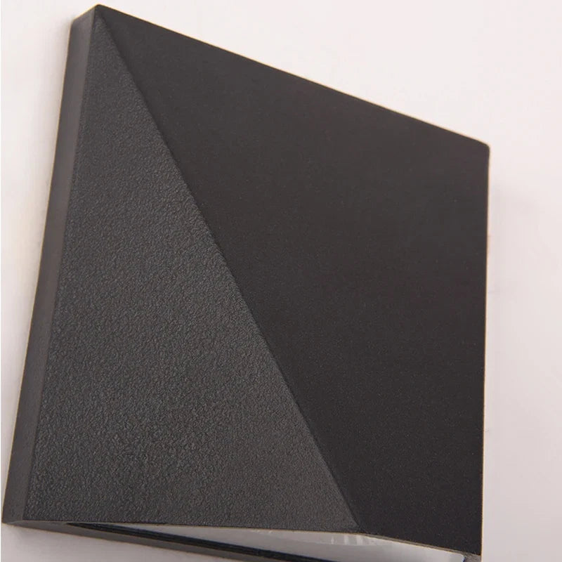 Lámpara de Pared LED Negra Moderna Aluminio