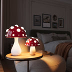 Lámpara de Mesa con Luz LED en Forma de Hongo | Luz Moderna Inspirada en Amanita