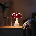 Lámpara de Mesa con Luz LED en Forma de Hongo | Luz Moderna Inspirada en Amanita