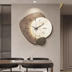LumoClock | Reloj de Pared Grande y Moderno | Cuarzo Silencioso y Luz LED