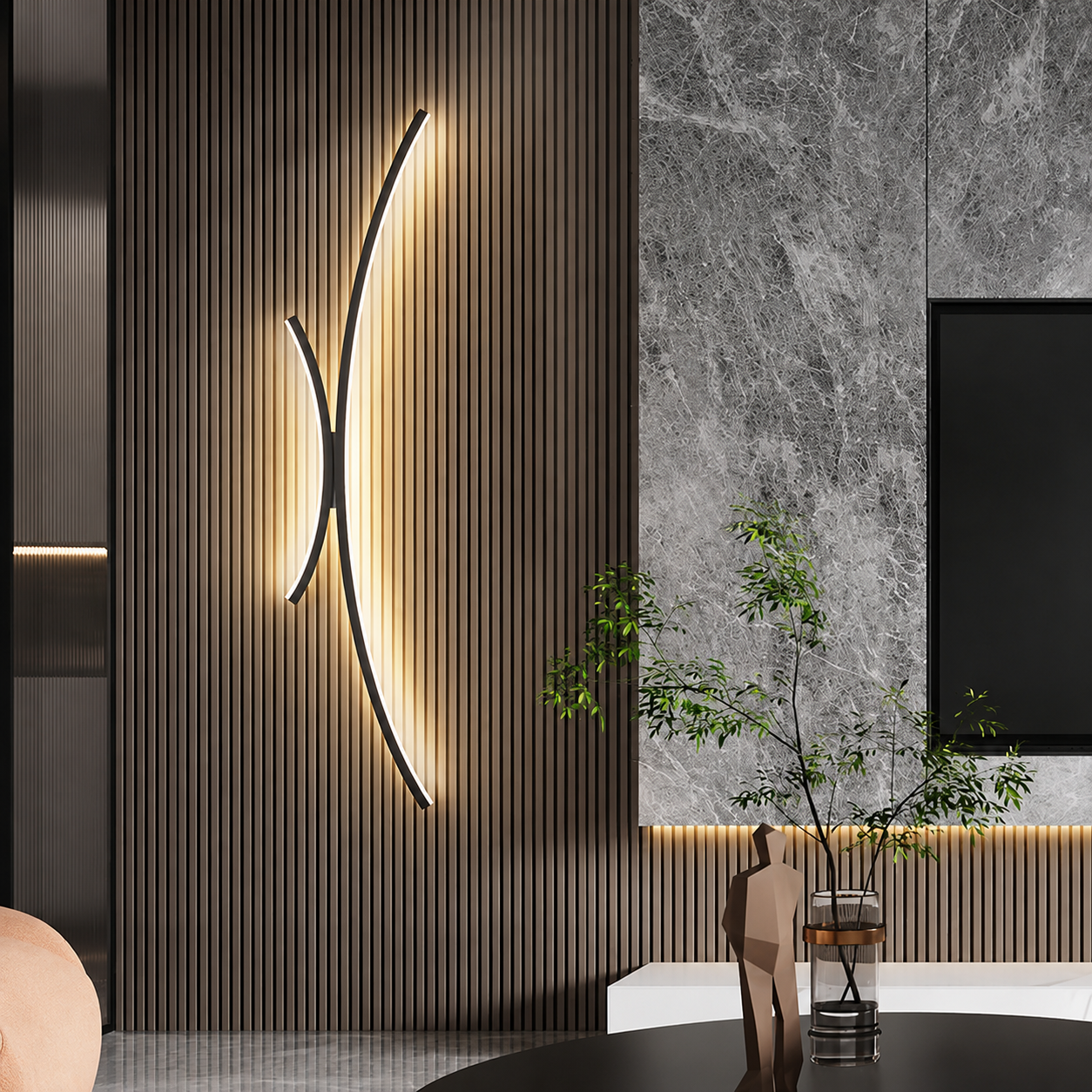 Lámpara de Pared LED Moderna | Aplique Lineal para Baño, Sala de Estar y Comedores