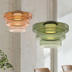 Lámpara colgante de vidrio | Luz colgante estilo Bauhaus