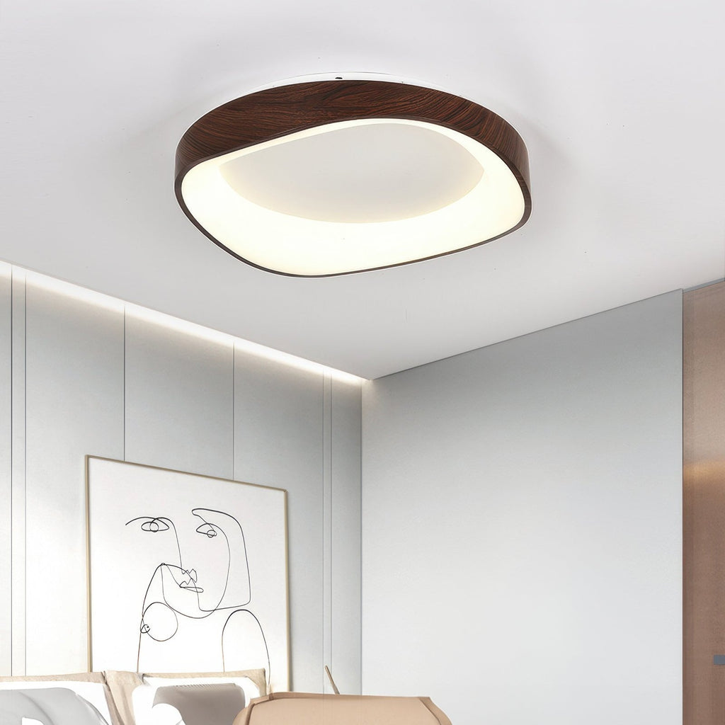 Lámpara de techo con veta de madera artística nórdica