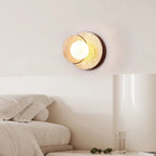 Lámpara de Pared de Piedra Wabi-Sabi | Diseño Moderno con Textura Natural