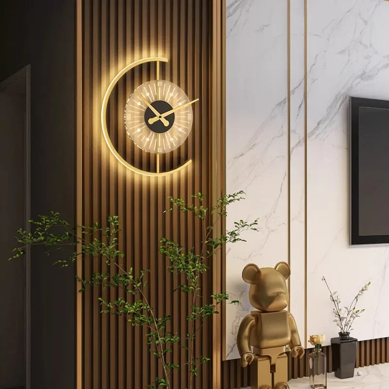 Reloj de Pared Lunaris | Aplique LED Posmoderno