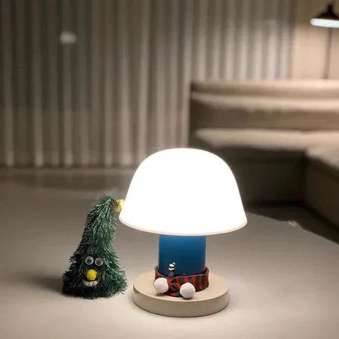 Lámpara de mesa con forma de hongo | Luz LED moderna recargable