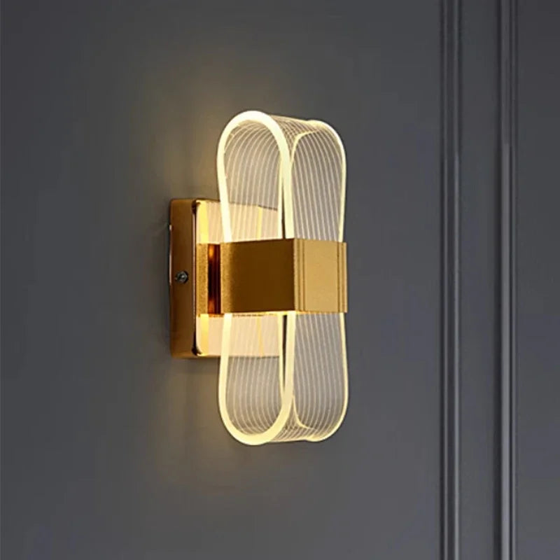 Lámpara de Pared LED de Lujo Nórdico | Luz Decorativa Moderna de Aluminio