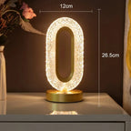 Stellora - Lámpara Nocturna LED de Cristal 3D