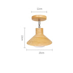 Lámpara de Techo NordicWood | Diseño Cónico de Madera Natural