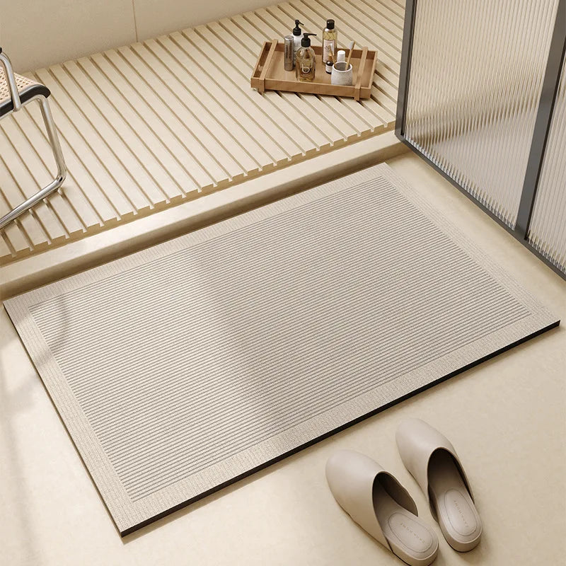 Alfombrilla de baño superabsorbente | Alfombrilla de suelo para baño antideslizante y de secado rápido