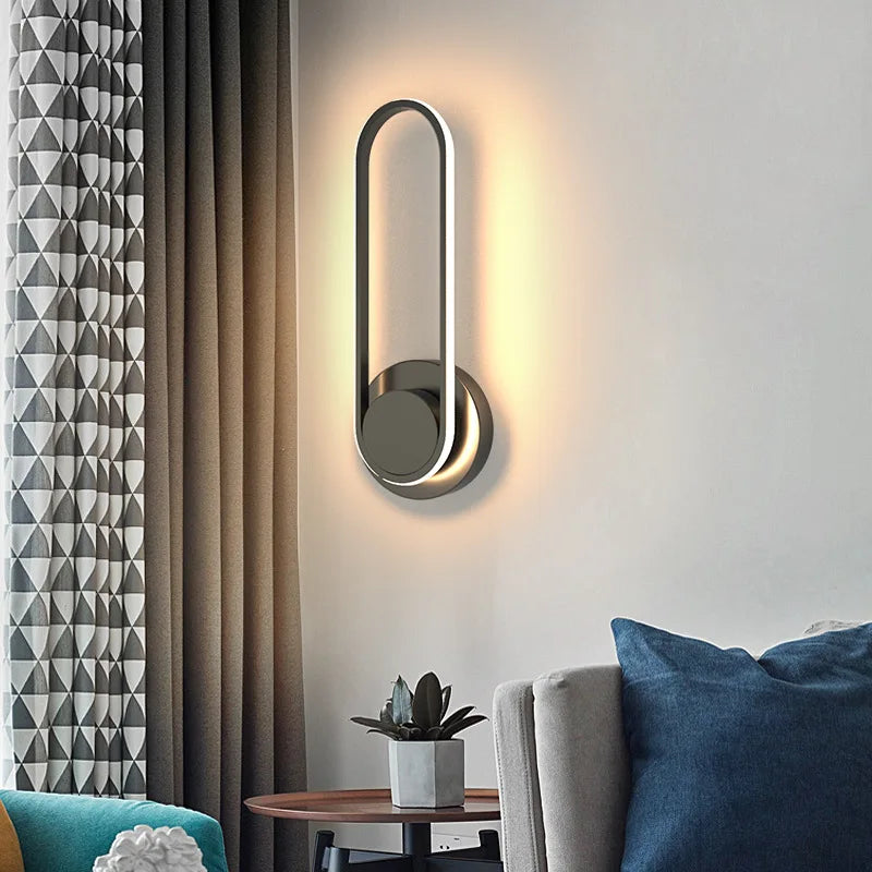 Lámpara de Pared LED Moderna | Aplique de Aluminio Giratorio 330°