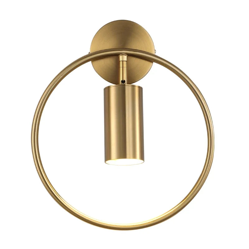 Lámpara de Pared Halo | Diseño Minimalista Nórdico en Oro