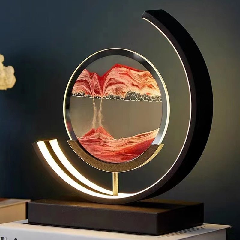 Sandlight - Lámpara de Mesa LED de Arena