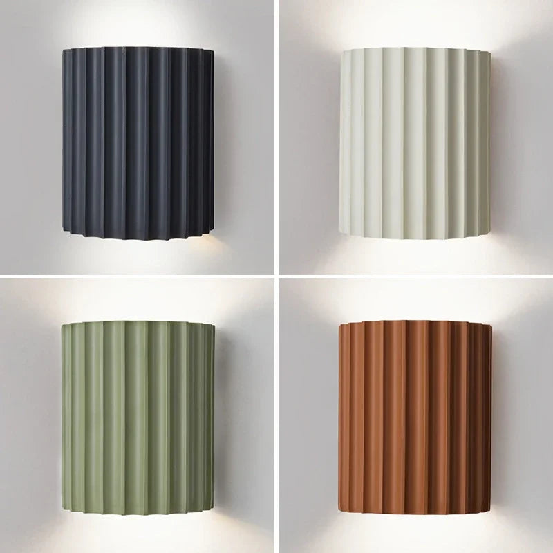 Lámpara de Pared de Resina Nórdica Moderna