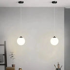 Lámpara Colgante Luna | Diseño Nórdico Moderno de Globo de Vidrio