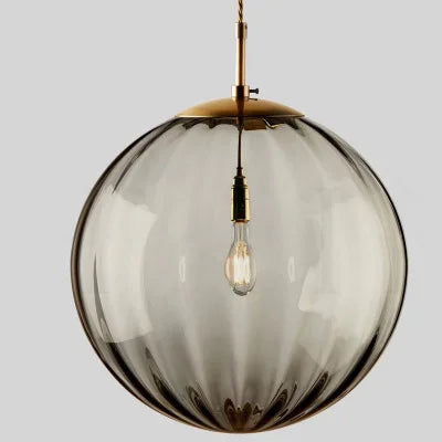 Lámpara Colgante de Bola de Cristal Nórdica