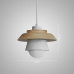 Lámpara Colgante de Madera Nórdica | Diseño Colorido de Macarón