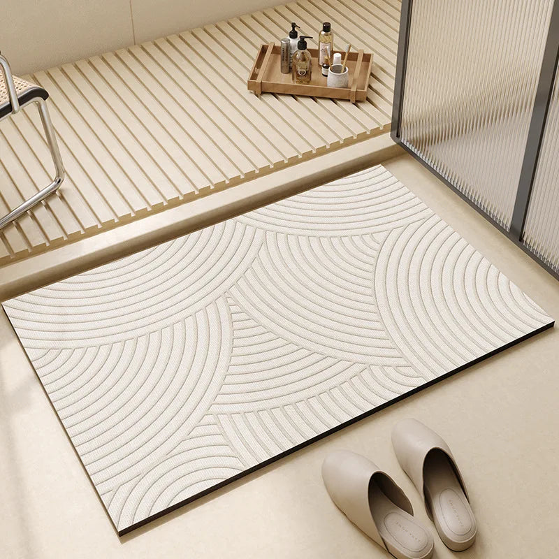 Alfombrilla de baño superabsorbente | Alfombrilla de suelo para baño antideslizante y de secado rápido
