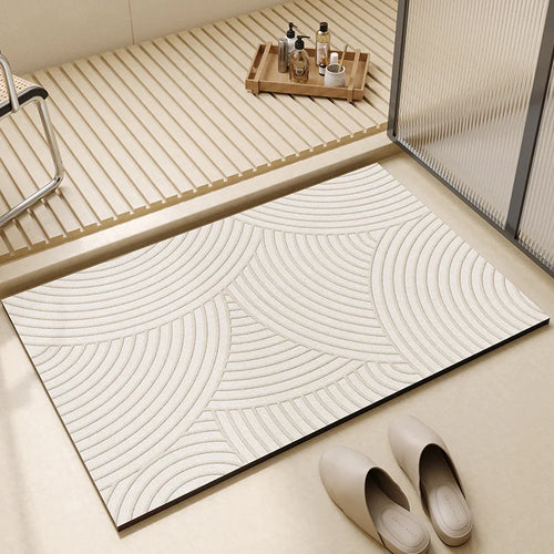 Alfombrilla de baño superabsorbente | Alfombrilla de suelo para baño antideslizante y de secado rápido