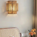 RattanGlow Lámpara de Pared de Ratán