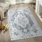 Alfombra Medallón Patrimonial | Alfombra Oriental Plegable Antideslizante