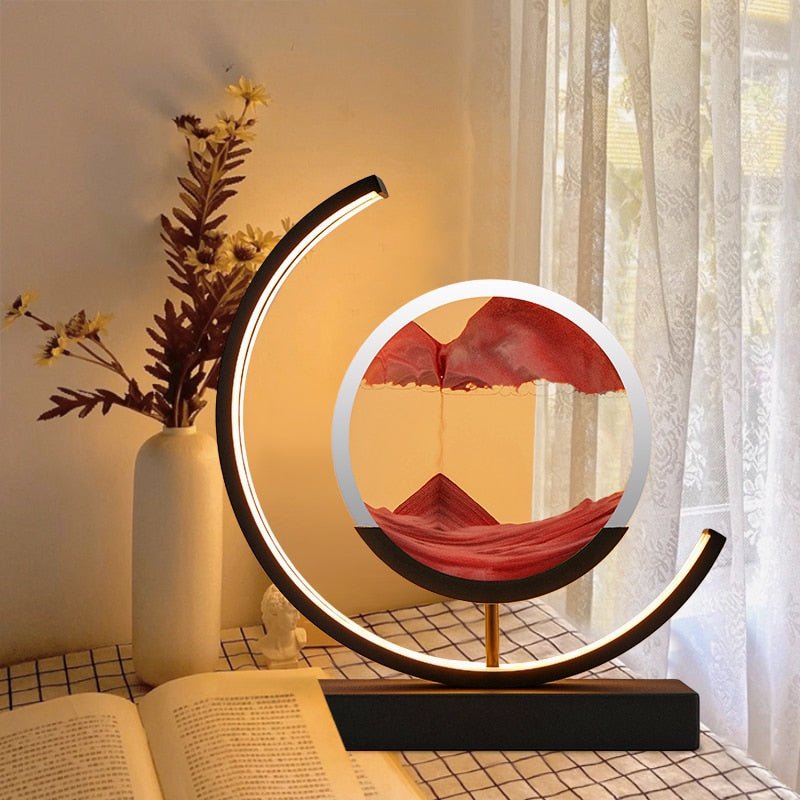 Sandlight - Lámpara de Mesa LED de Arena