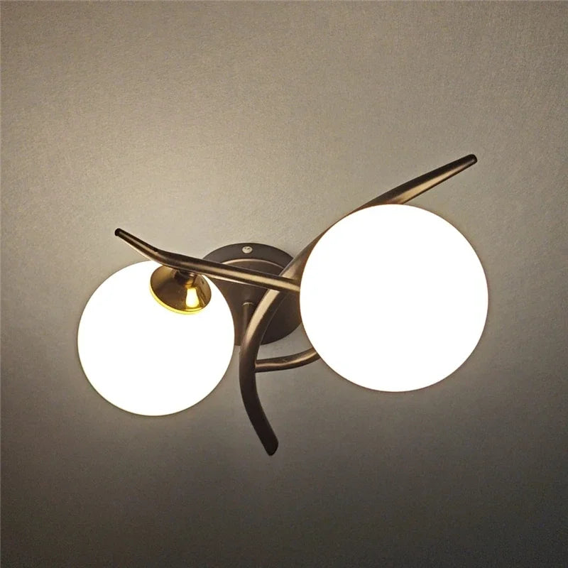 Lámpara de Pared Lunara | Diseño Nórdico LED de Doble Globo