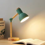 Lámpara de Escritorio de Madera Nórdica LED
