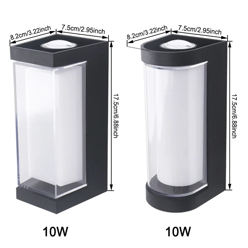 Lámpara de Pared LED Moderna Interior-Exterior