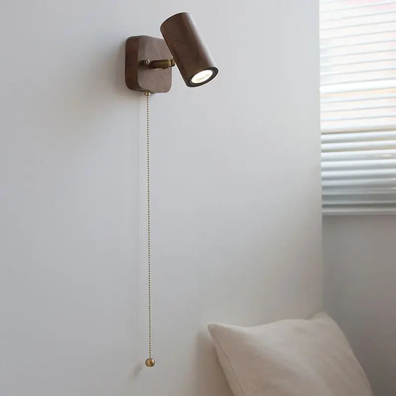 Lámpara de Pared Arlo | Foco LED Retro Nogal