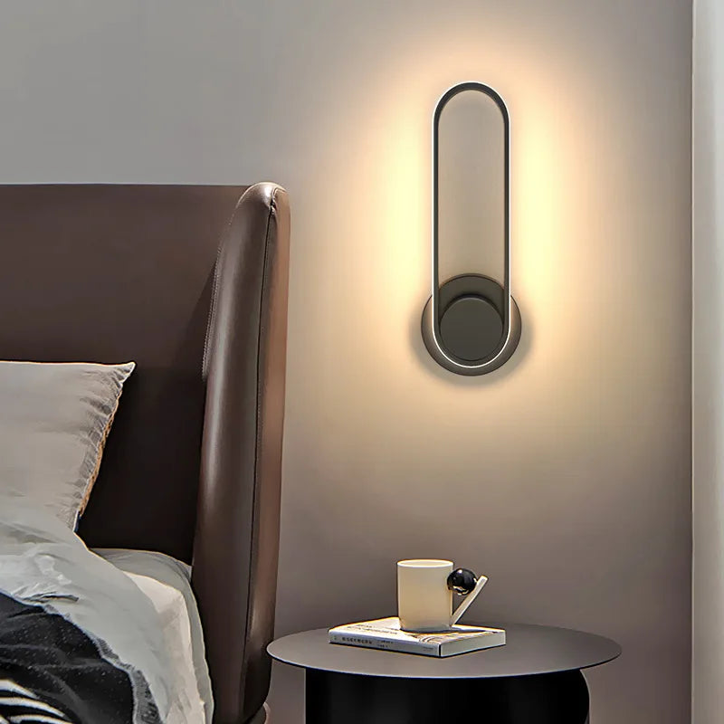 Lámpara de Pared LED Moderna | Aplique de Aluminio Giratorio 330°