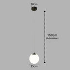 Lámpara Colgante Luna | Diseño Nórdico Moderno de Globo de Vidrio