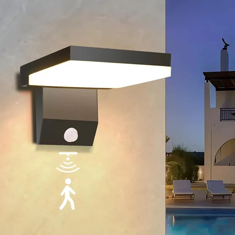 LumiFold Lámpara de Pared Exterior con Sensor