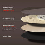 TempoStone | Reloj de Pared Moderno y Simple | Diseño Silencioso de Cuarzo