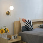 Lámpara de Pared Astra | Diseño Moderno Doble Globo en Oro