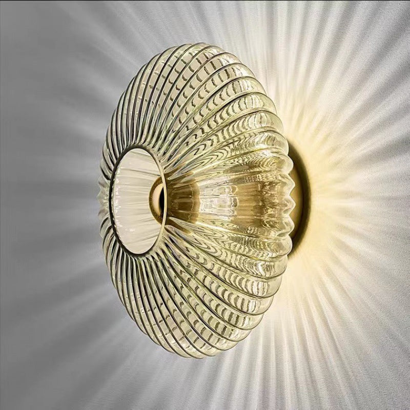 Aplique de Pared de Vidrio Vintage Nórdico