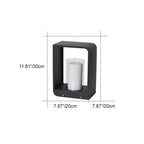 Luz LED Exterior Cuadrada Solar Impermeable