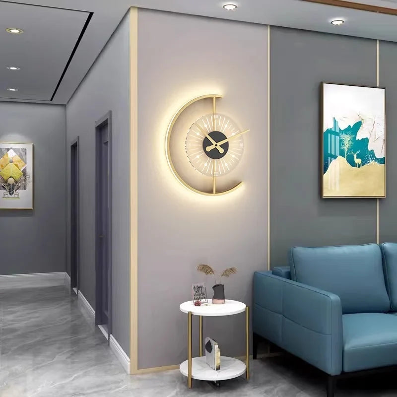 Reloj de Pared Lunaris | Aplique LED Posmoderno